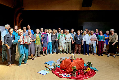Group in Universal Hall Findhorn 2025